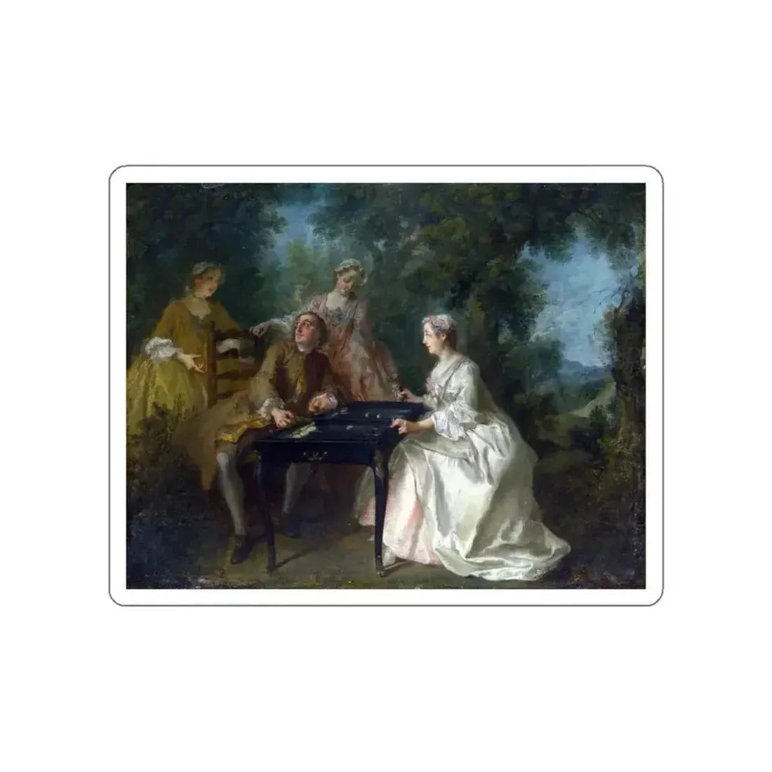 LANCRET, Nicolas - The Four Times of Day - noon (Artwork) STICKER Vinyl Die-Cut Decal - The Sticker Space