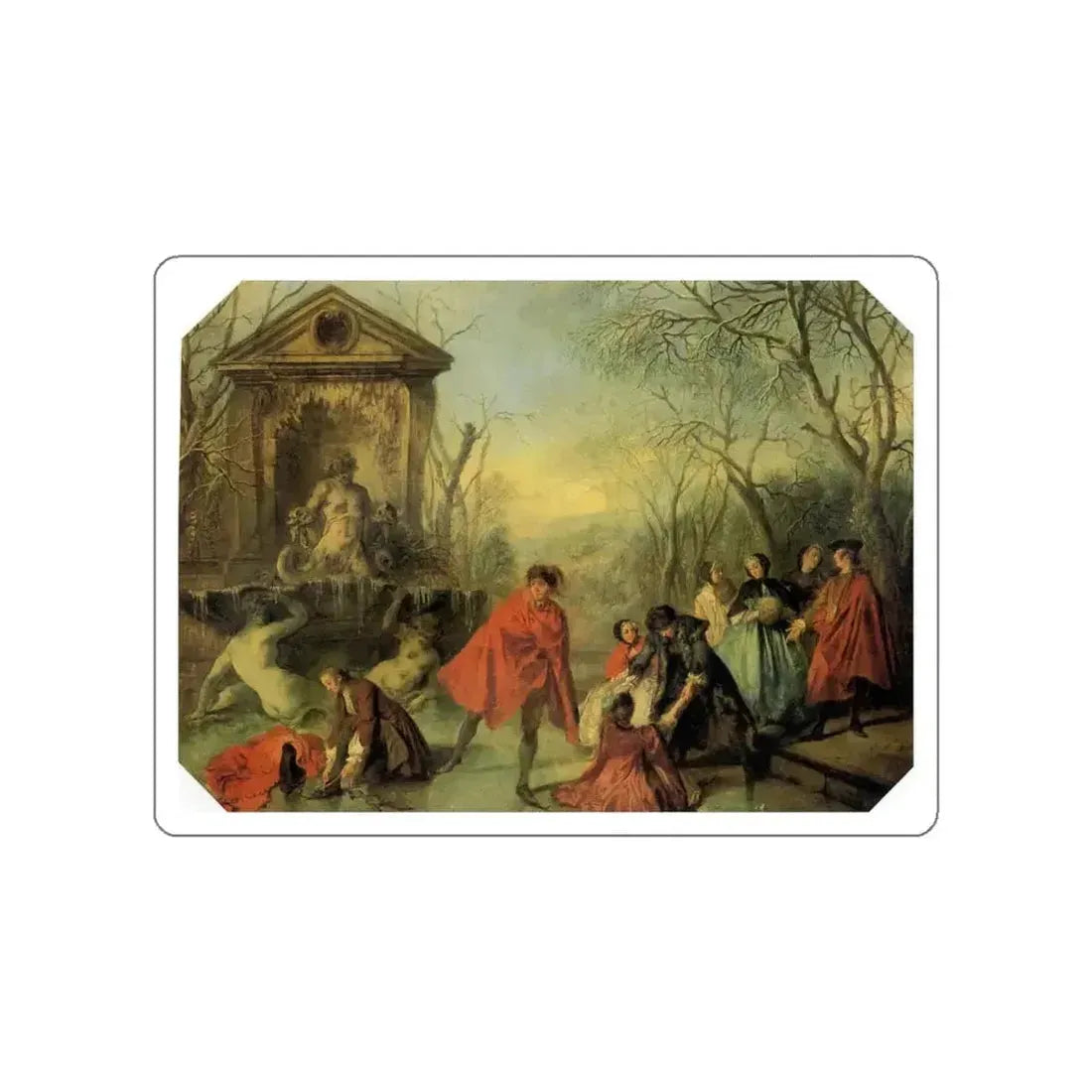 LANCRET, Nicolas - Winter (Artwork) STICKER Vinyl Die-Cut Decal - The Sticker Space