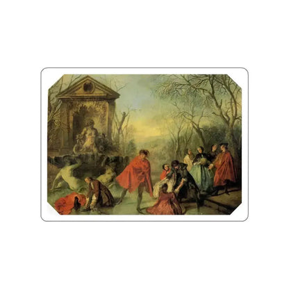 LANCRET, Nicolas - Winter (Artwork) STICKER Vinyl Die-Cut Decal White Die-Cut 6 Inch - The Sticker Space