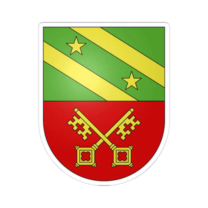 Lancy-coat of arms (Switzerland) (Coat of Arms) STICKER Vinyl Kiss-Cut Decal 6 Inch White - The Sticker Space