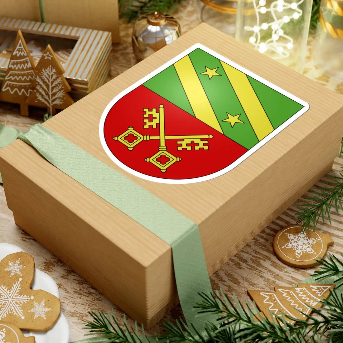 Lancy-coat of arms (Switzerland) (Coat of Arms) STICKER Vinyl Kiss-Cut Decal - The Sticker Space