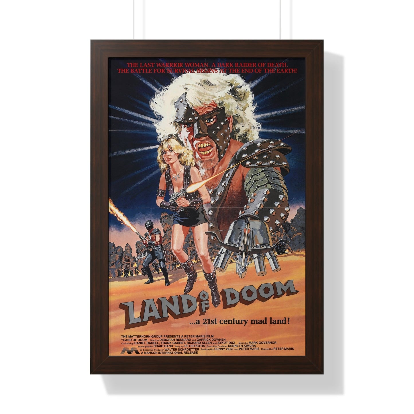 LAND OF DOOM 1986 - Framed Movie Poster-16″ x 24″-The Sticker Space