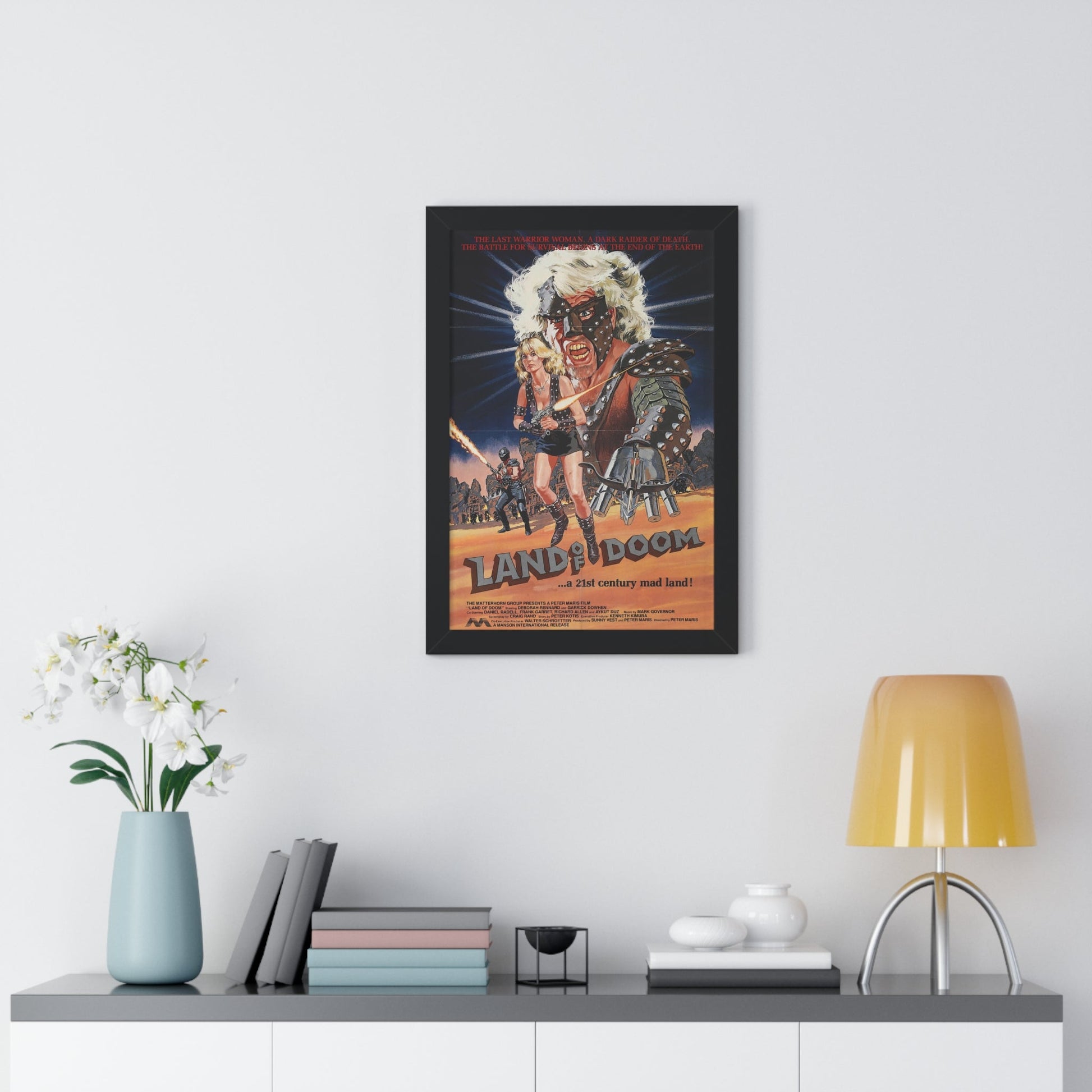 LAND OF DOOM 1986 - Framed Movie Poster-The Sticker Space