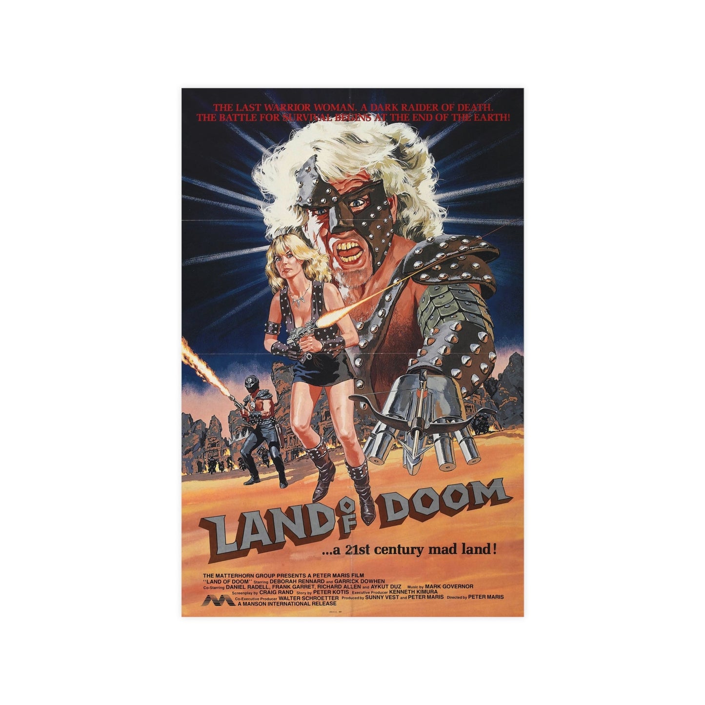 LAND OF DOOM 1986 - Paper Movie Poster-11″ x 17″ (Vertical)-The Sticker Space