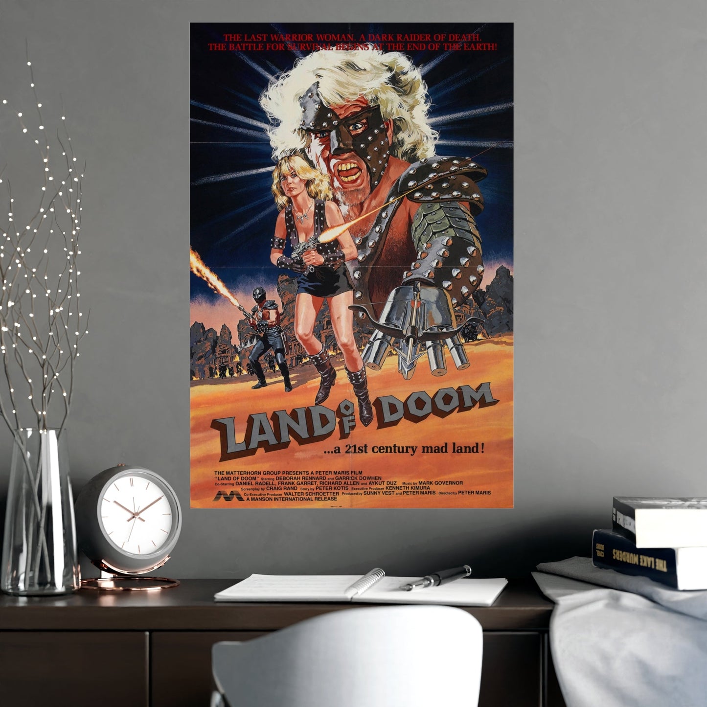 LAND OF DOOM 1986 - Paper Movie Poster-The Sticker Space