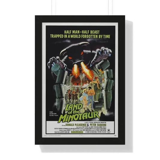 LAND OF THE MINOTAUR 1976 - Framed Movie Poster 16″ x 24″ Black - The Sticker Space