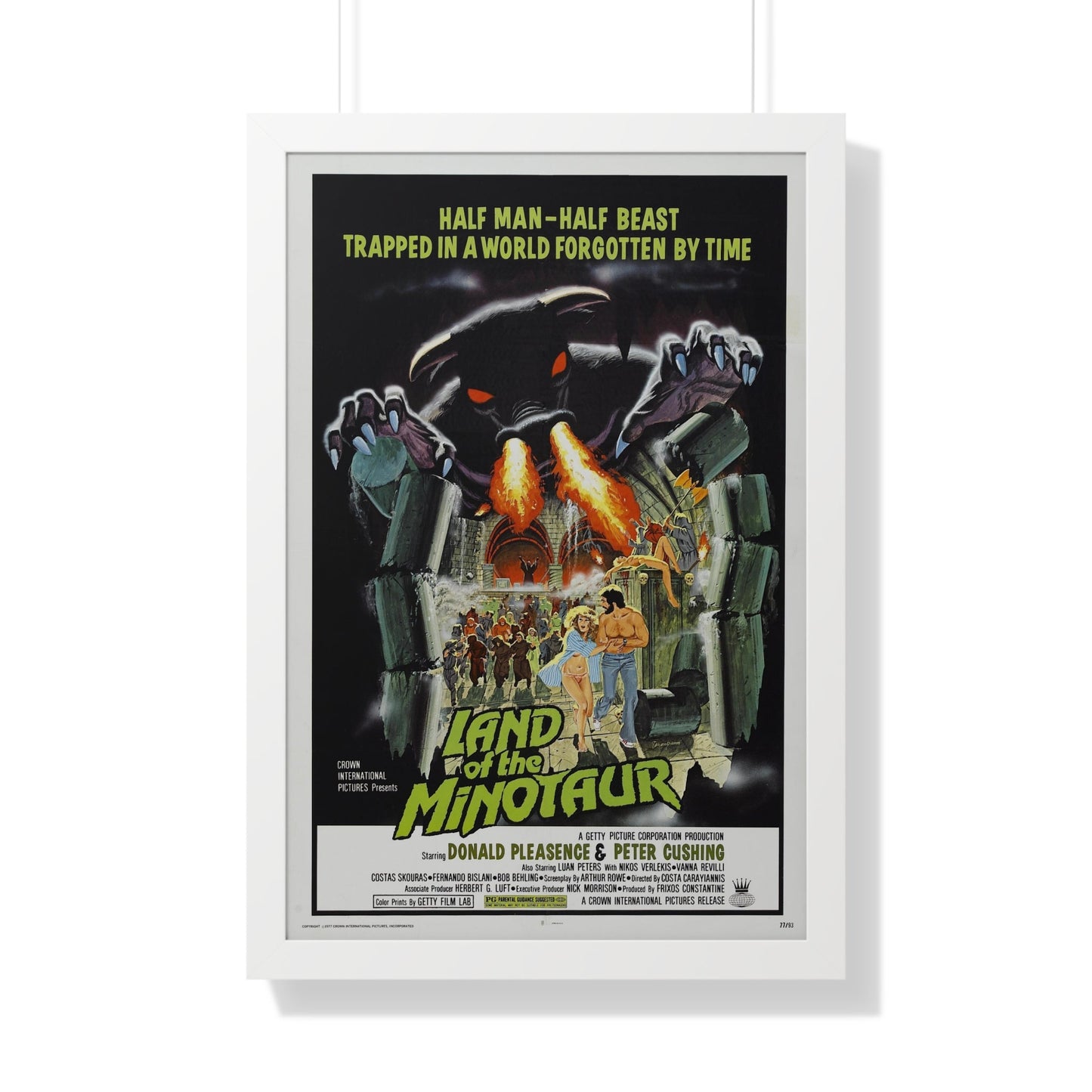 LAND OF THE MINOTAUR 1976 - Framed Movie Poster-The Sticker Space