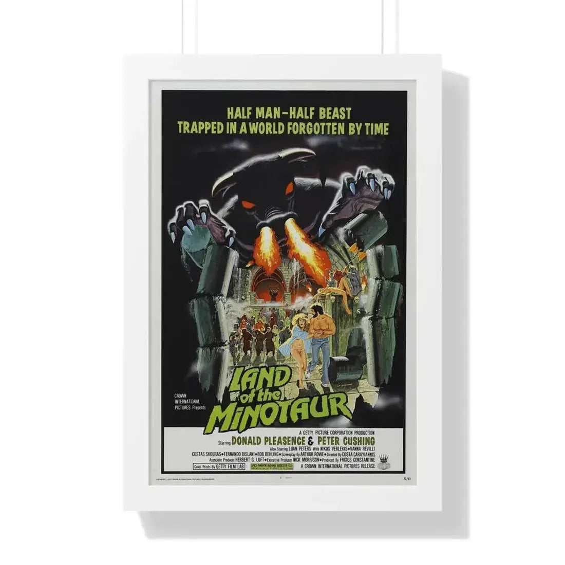 LAND OF THE MINOTAUR 1976 - Framed Movie Poster - The Sticker Space
