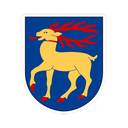 Öland vapen (Sweden) (Coat of Arms) STICKER Vinyl Kiss-Cut Decal 3 Inch White - The Sticker Space
