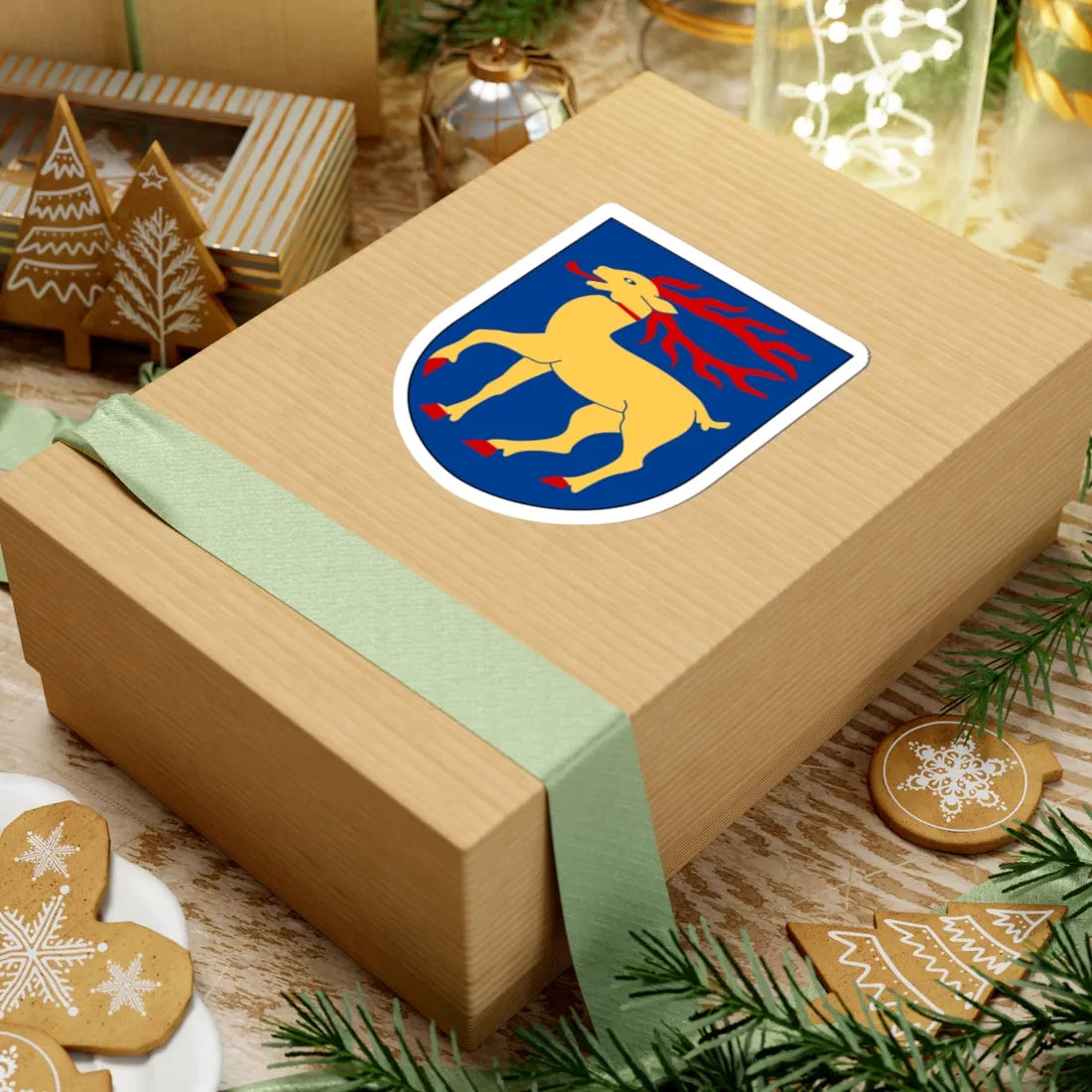 Öland vapen (Sweden) (Coat of Arms) STICKER Vinyl Kiss-Cut Decal - The Sticker Space