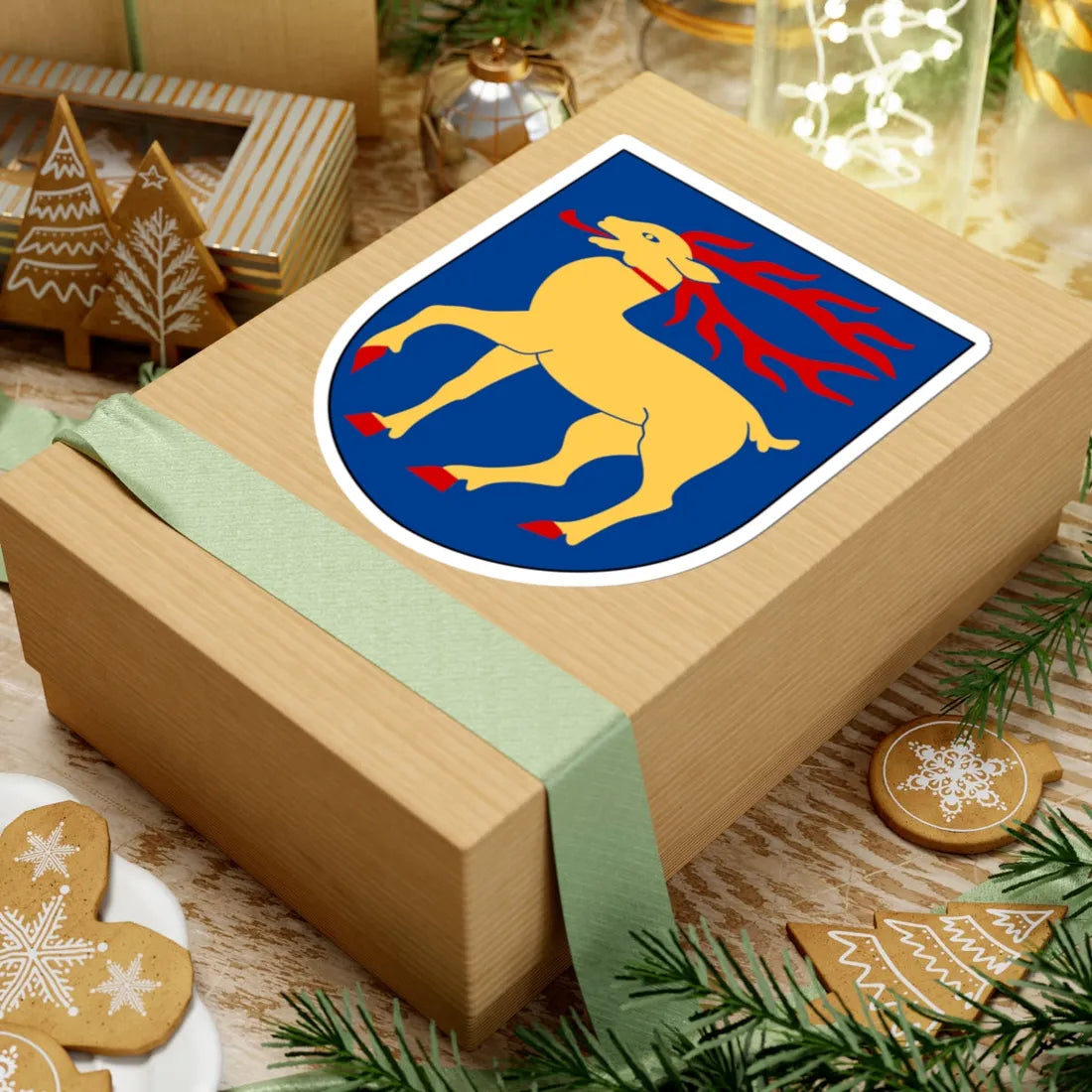 Öland vapen (Sweden) (Coat of Arms) STICKER Vinyl Kiss-Cut Decal - The Sticker Space