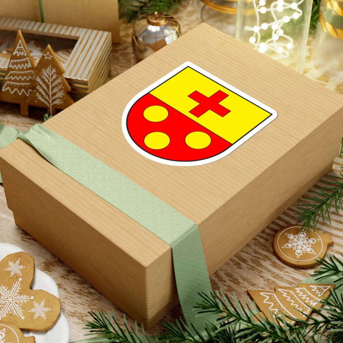 Landarenca wappen (Switzerland) (Coat of Arms) STICKER Vinyl Kiss-Cut Decal - The Sticker Space