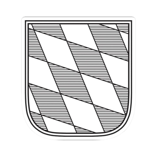 Landessymbol Freistaat Bayern mono (Germany) (Coat of Arms) STICKER Vinyl Kiss-Cut Decal 2 Inch White - The Sticker Space