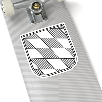 Landessymbol Freistaat Bayern mono (Germany) (Coat of Arms) STICKER Vinyl Kiss-Cut Decal - The Sticker Space