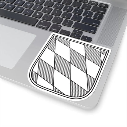 Landessymbol Freistaat Bayern mono (Germany) (Coat of Arms) STICKER Vinyl Kiss-Cut Decal - The Sticker Space