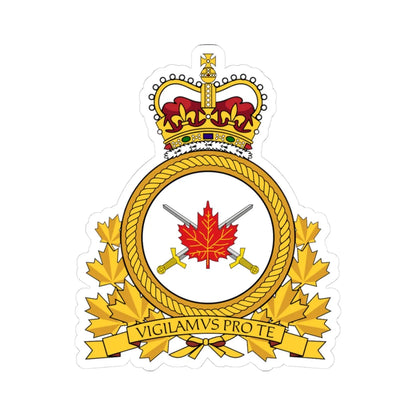 LANDFORCOM Emblem (Canada) (Coat of Arms) STICKER Vinyl Kiss-Cut Decal 3 Inch White - The Sticker Space