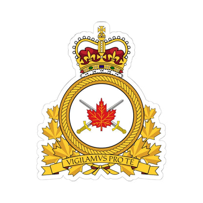LANDFORCOM Emblem (Canada) (Coat of Arms) STICKER Vinyl Kiss-Cut Decal 6 Inch White - The Sticker Space