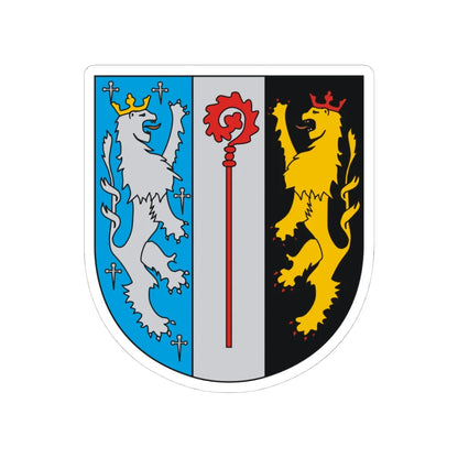 Landkreis Sankt Ingbert 12 (Germany) (Coat of Arms) STICKER Vinyl Kiss-Cut Decal 4 Inch White - The Sticker Space