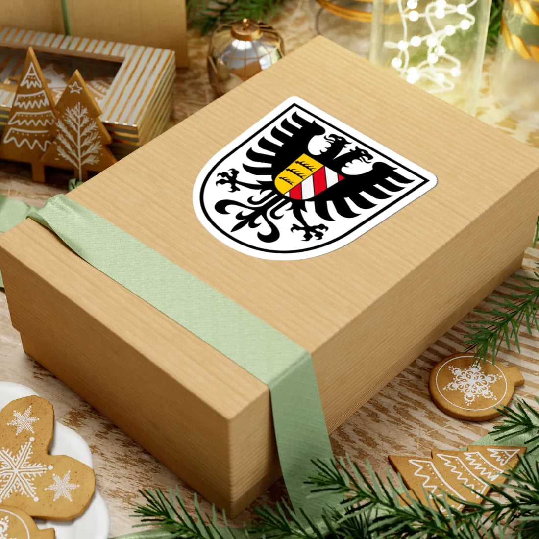 Landkreiswappen des Landkreises Alb-Donau-Kreis (Germany) (Coat of Arms) STICKER Vinyl Kiss-Cut Decal - The Sticker Space