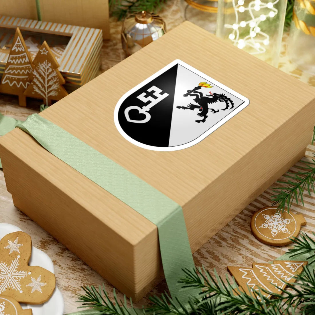 Landquart-coat of arms (Switzerland) (Coat of Arms) STICKER Vinyl Kiss-Cut Decal - The Sticker Space