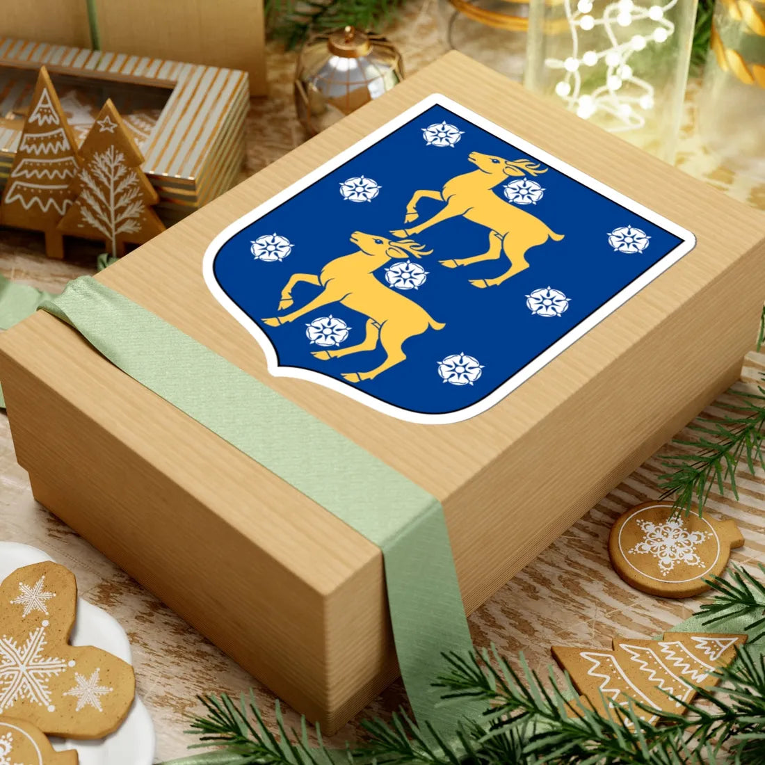 Ölands-Ålands vapen (Sweden) (Coat of Arms) STICKER Vinyl Kiss-Cut Decal - The Sticker Space