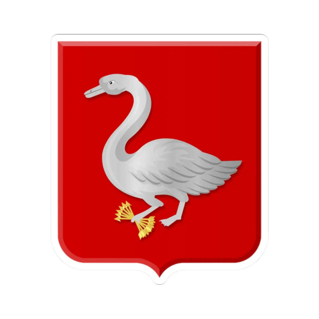 Landsmeer wapen volgens beschrijving (Netherlands) (Coat of Arms) STICKER Vinyl Kiss-Cut Decal 2 Inch White - The Sticker Space