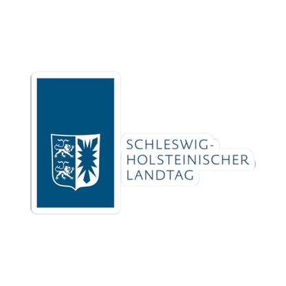 Landtag SH Logo (Denmark) (Coat of Arms) STICKER Vinyl Kiss-Cut Decal 2 Inch White - The Sticker Space