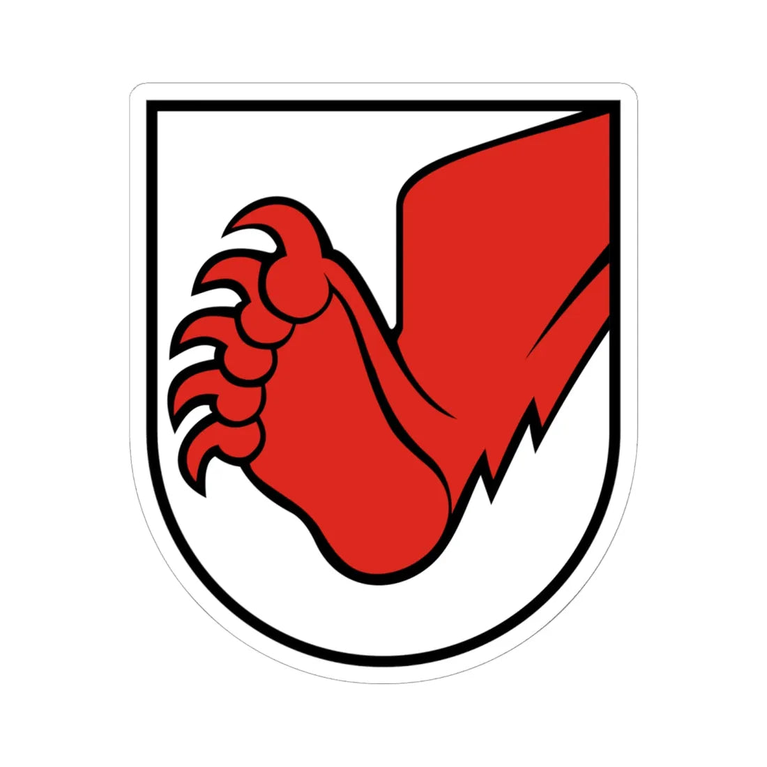 Landvogtei Nidau (Switzerland) (Coat of Arms) STICKER Vinyl Kiss-Cut Decal 6 Inch White - The Sticker Space