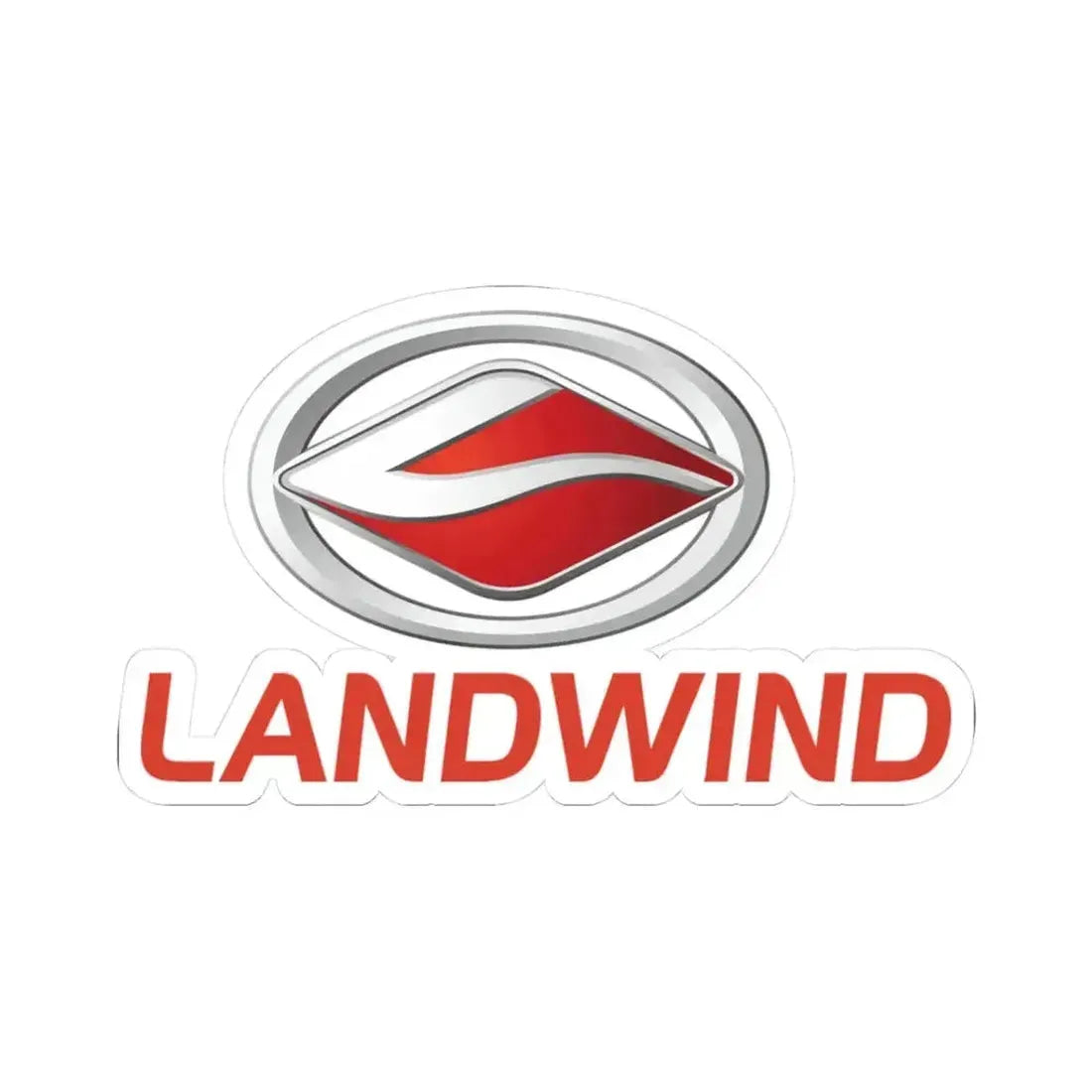 Landwind (Logo) STICKER Vinyl Kiss-Cut Decal 3 Inch White - The Sticker Space