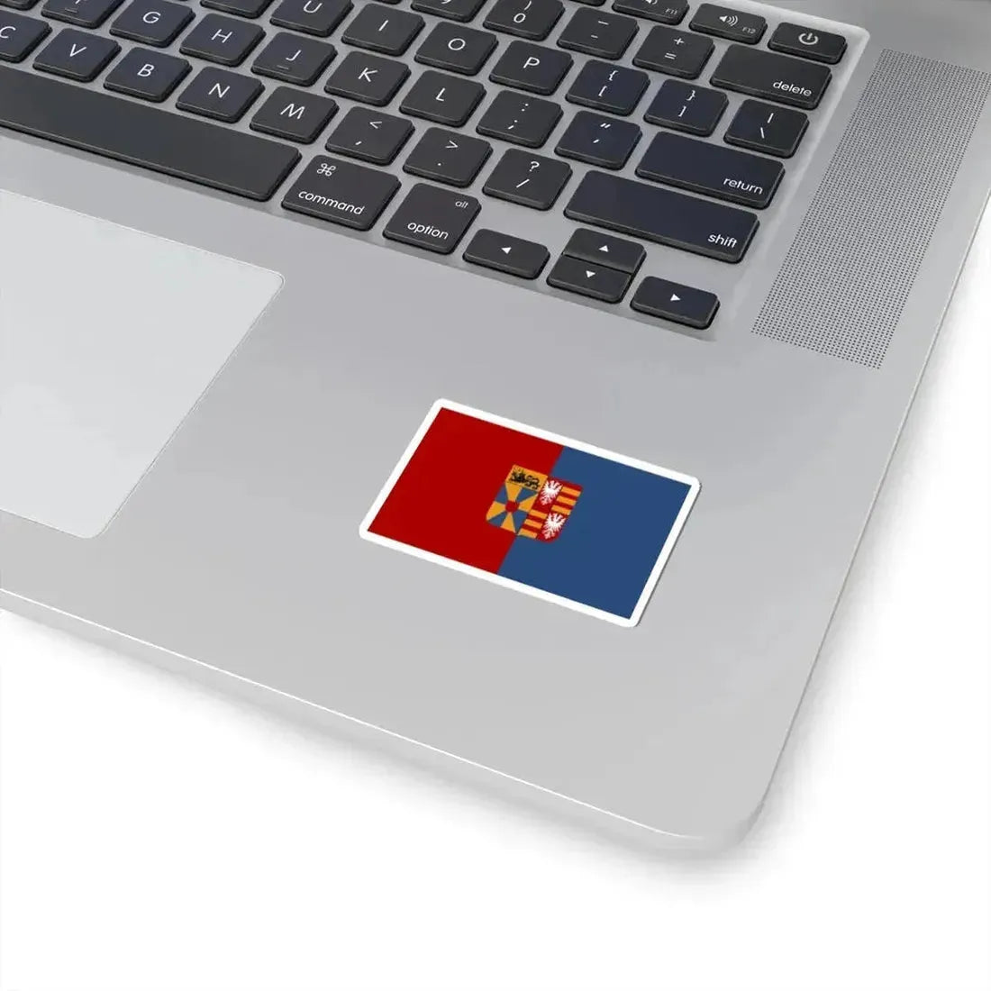 Langemark-Poelkapelle vlag (Belgium) STICKER Vinyl Kiss-Cut Decal - The Sticker Space