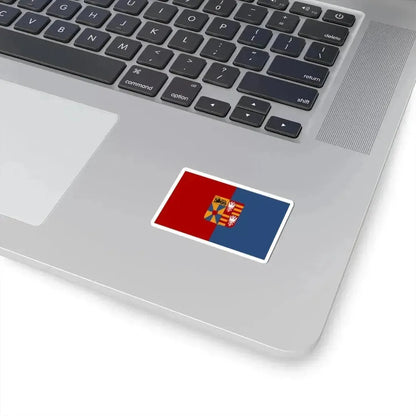 Langemark-Poelkapelle vlag (Belgium) STICKER Vinyl Kiss-Cut Decal - The Sticker Space