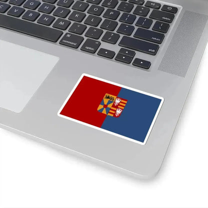 Langemark-Poelkapelle vlag (Belgium) STICKER Vinyl Kiss-Cut Decal - The Sticker Space