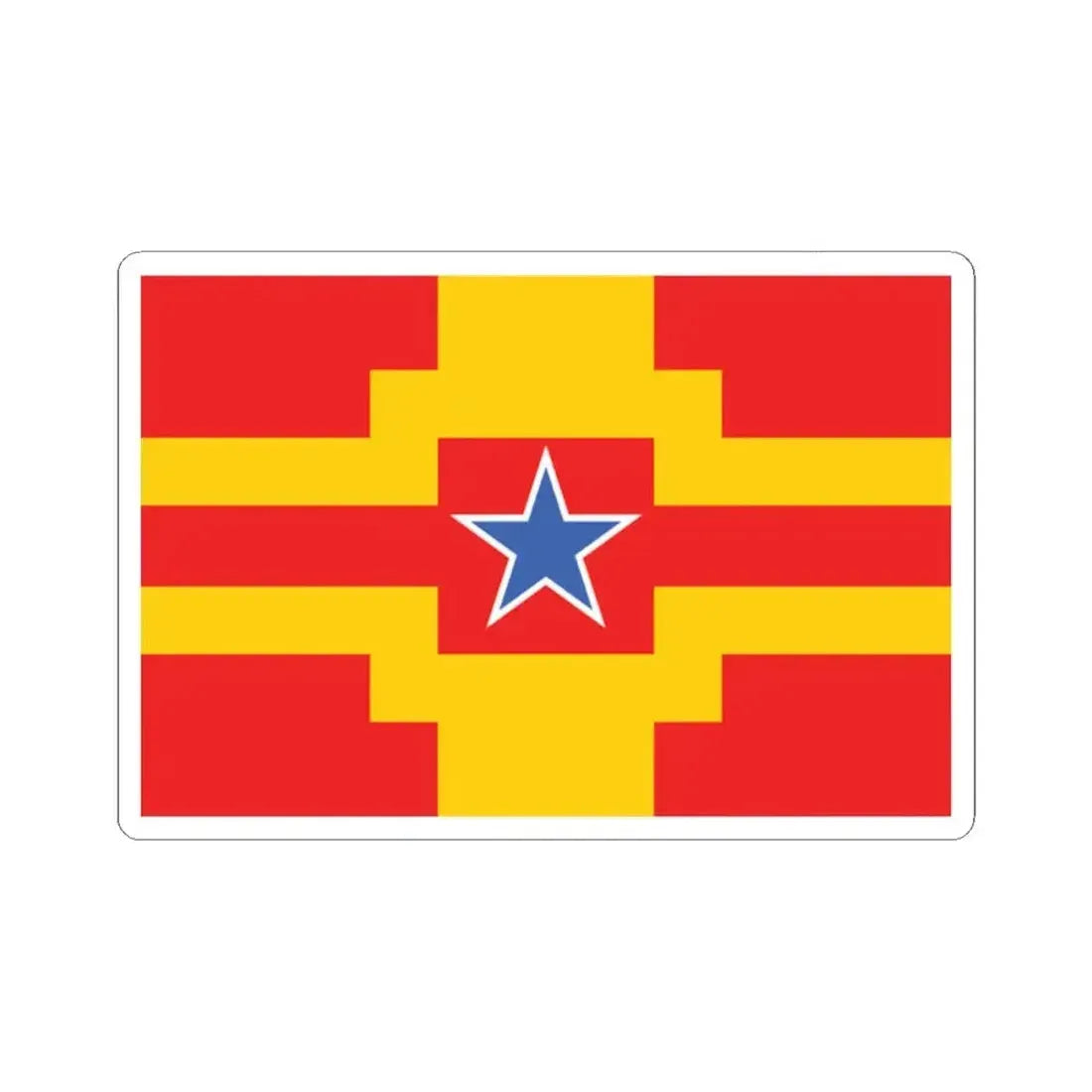 Langley British Columbia flag (Canada) STICKER Vinyl Kiss-Cut Decal 2 Inch White - The Sticker Space