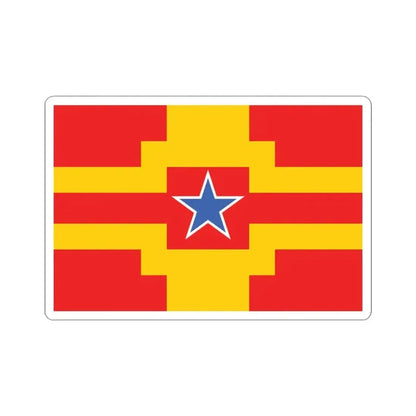 Langley British Columbia flag (Canada) STICKER Vinyl Kiss-Cut Decal 3 Inch White - The Sticker Space