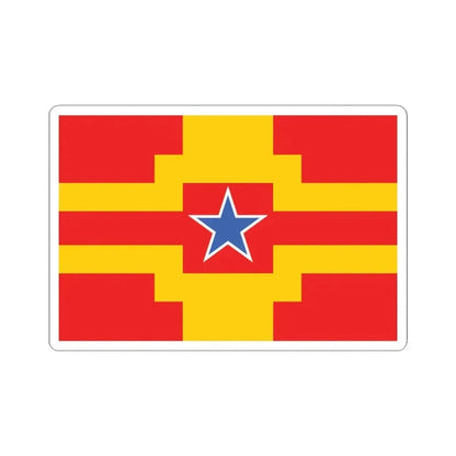 Langley British Columbia flag (Canada) STICKER Vinyl Kiss-Cut Decal 4 Inch White - The Sticker Space