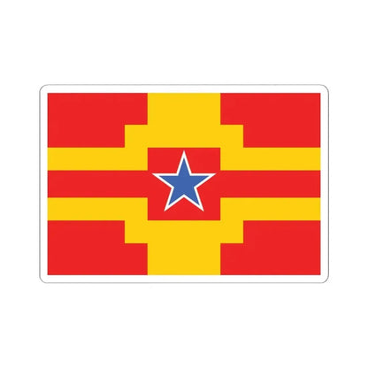 Langley British Columbia flag (Canada) STICKER Vinyl Kiss-Cut Decal 6 Inch White - The Sticker Space