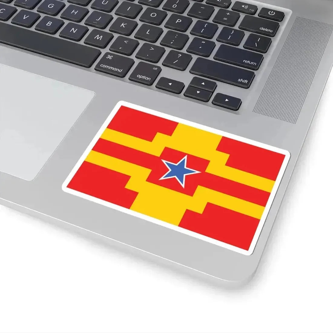 Langley British Columbia flag (Canada) STICKER Vinyl Kiss-Cut Decal - The Sticker Space