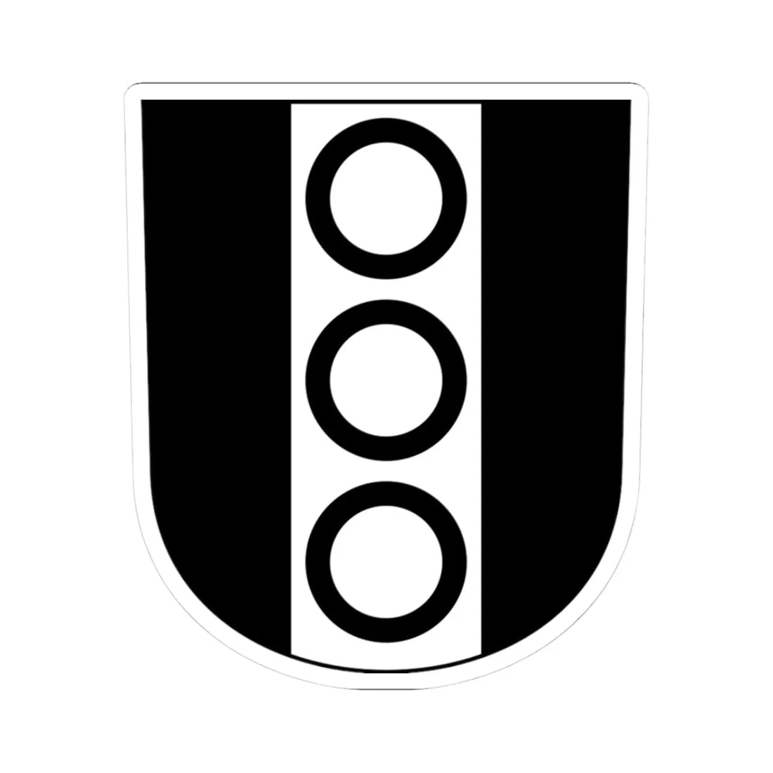 Langnau am Albis (Switzerland) (Coat of Arms) STICKER Vinyl Kiss-Cut Decal 3 Inch White - The Sticker Space