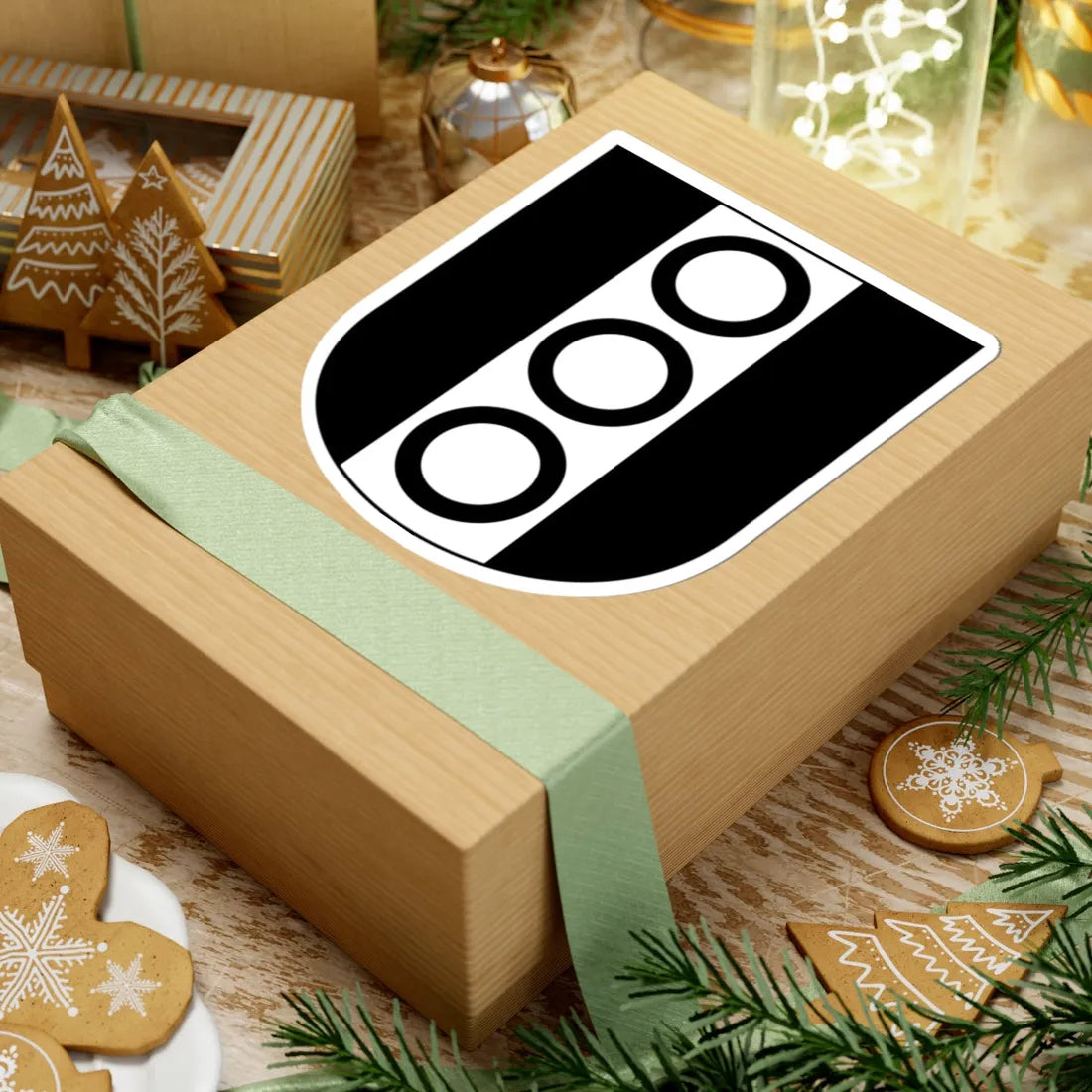 Langnau am Albis (Switzerland) (Coat of Arms) STICKER Vinyl Kiss-Cut Decal - The Sticker Space