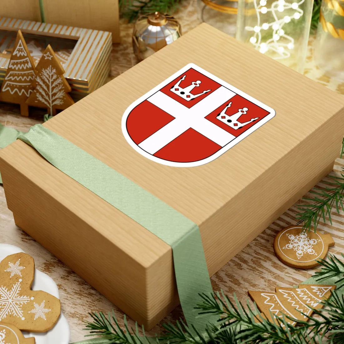 Langrickenbach-blazon (Switzerland) (Coat of Arms) STICKER Vinyl Kiss-Cut Decal - The Sticker Space