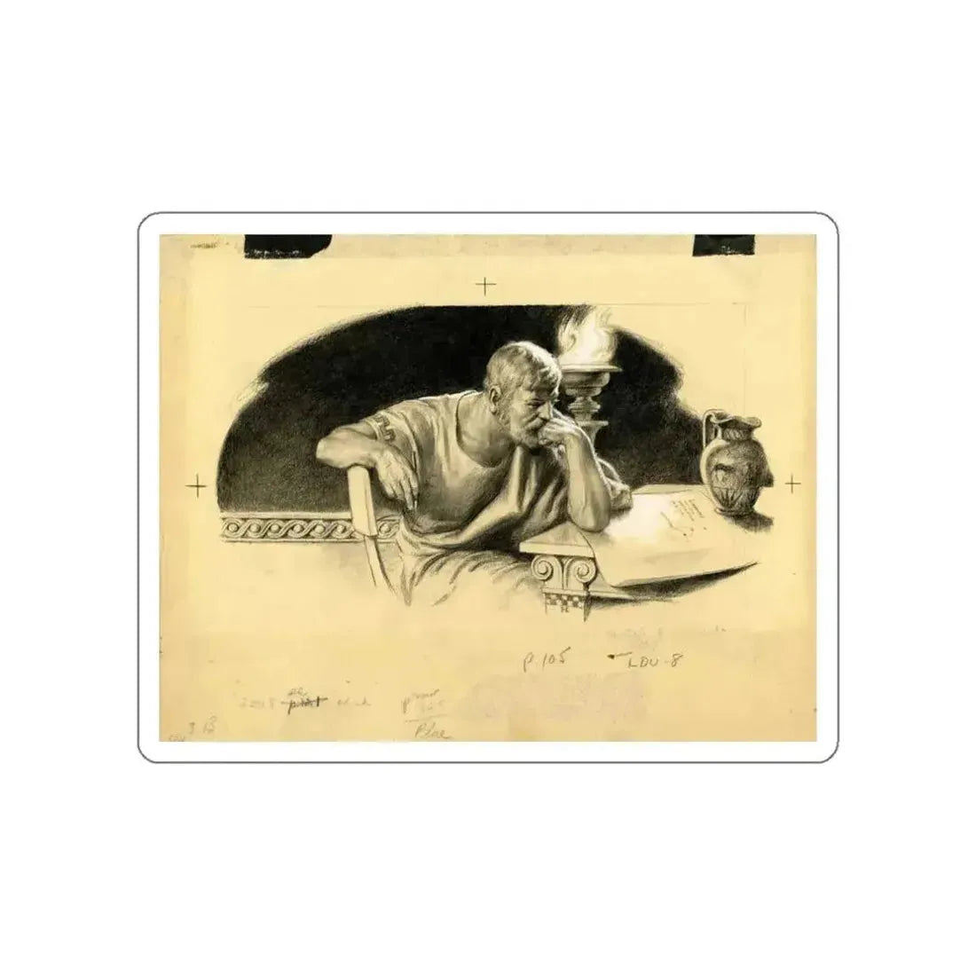 Language for Daily Use Illustration (World Book Company, undated) _ 3 (Magazine Illustration) STICKER Vinyl Die-Cut Decal - The Sticker Space