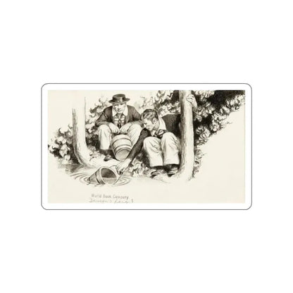 Language for Daily Use Illustration (World Book Company, undated) _ 6 (Magazine Illustration) STICKER Vinyl Die-Cut Decal White Die-Cut 4 Inch - The Sticker Space