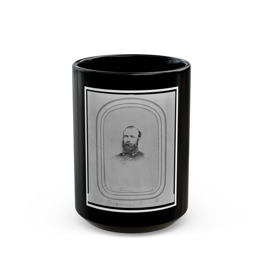 Lansard F. Chapman, Bust Portrait, Facing Slightly Left (U.S. Civil War) Black Coffee Mug-15oz-The Sticker Space