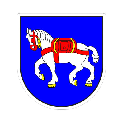 Lantsch Lenz wappen (Switzerland) (Coat of Arms) STICKER Vinyl Kiss-Cut Decal 4 Inch White - The Sticker Space