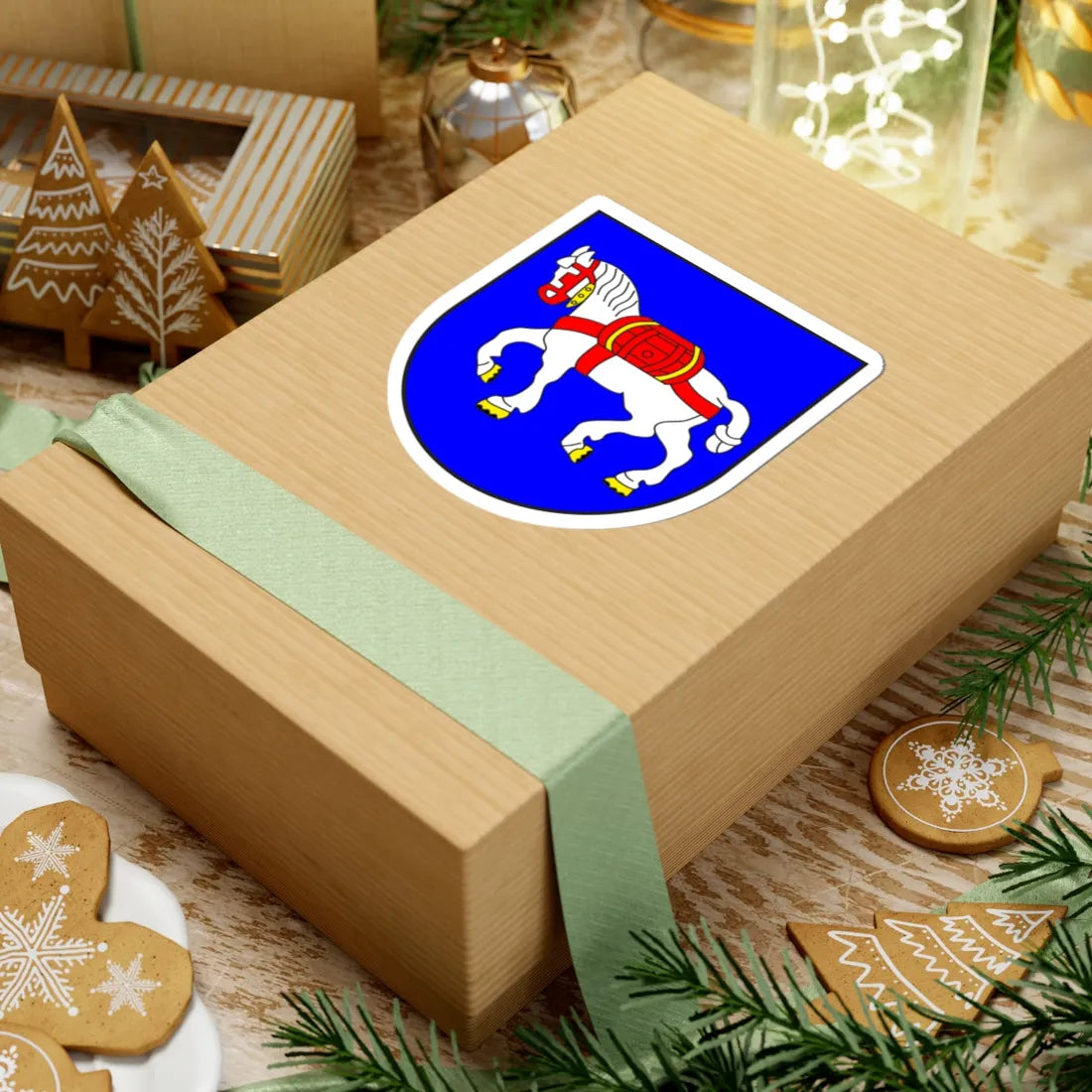 Lantsch Lenz wappen (Switzerland) (Coat of Arms) STICKER Vinyl Kiss-Cut Decal - The Sticker Space