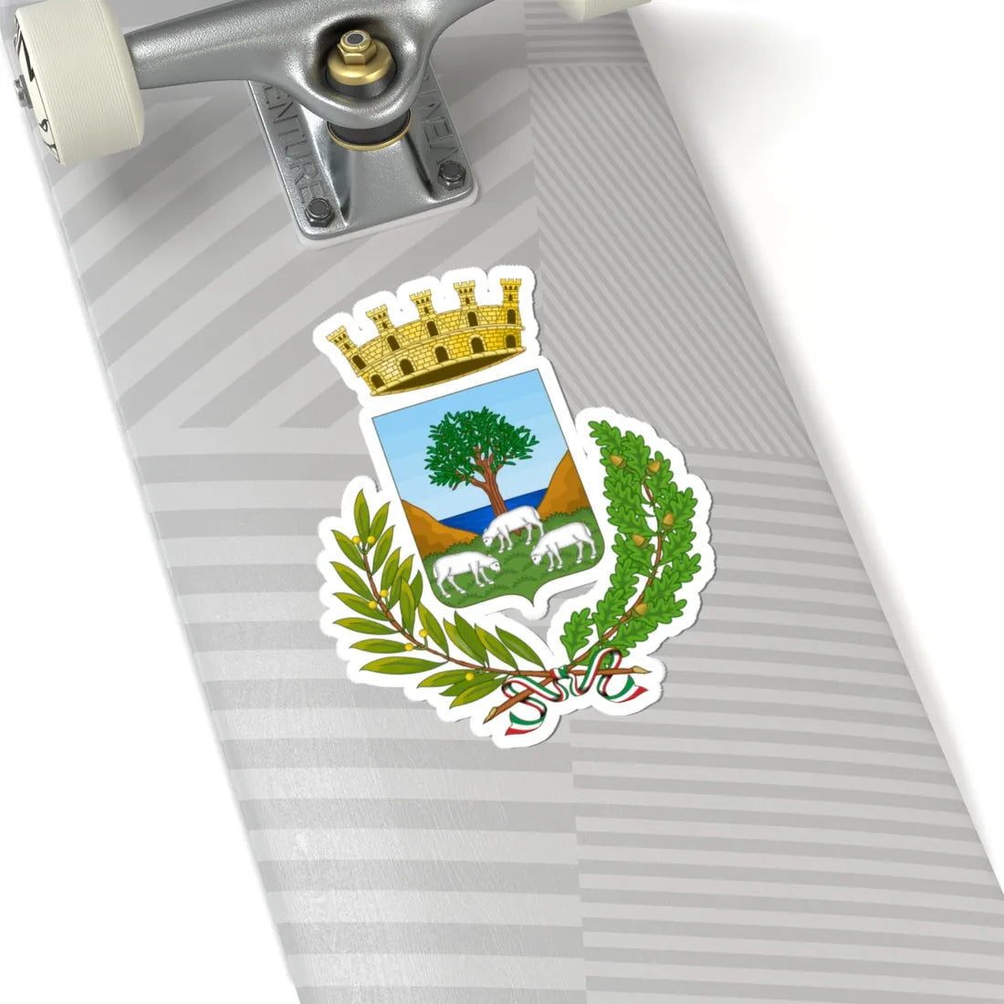 Lanusei-Stemma (Italy) (Coat of Arms) STICKER Vinyl Kiss-Cut Decal - The Sticker Space