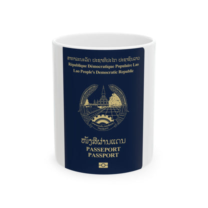 Laos Passport - White Coffee Mug