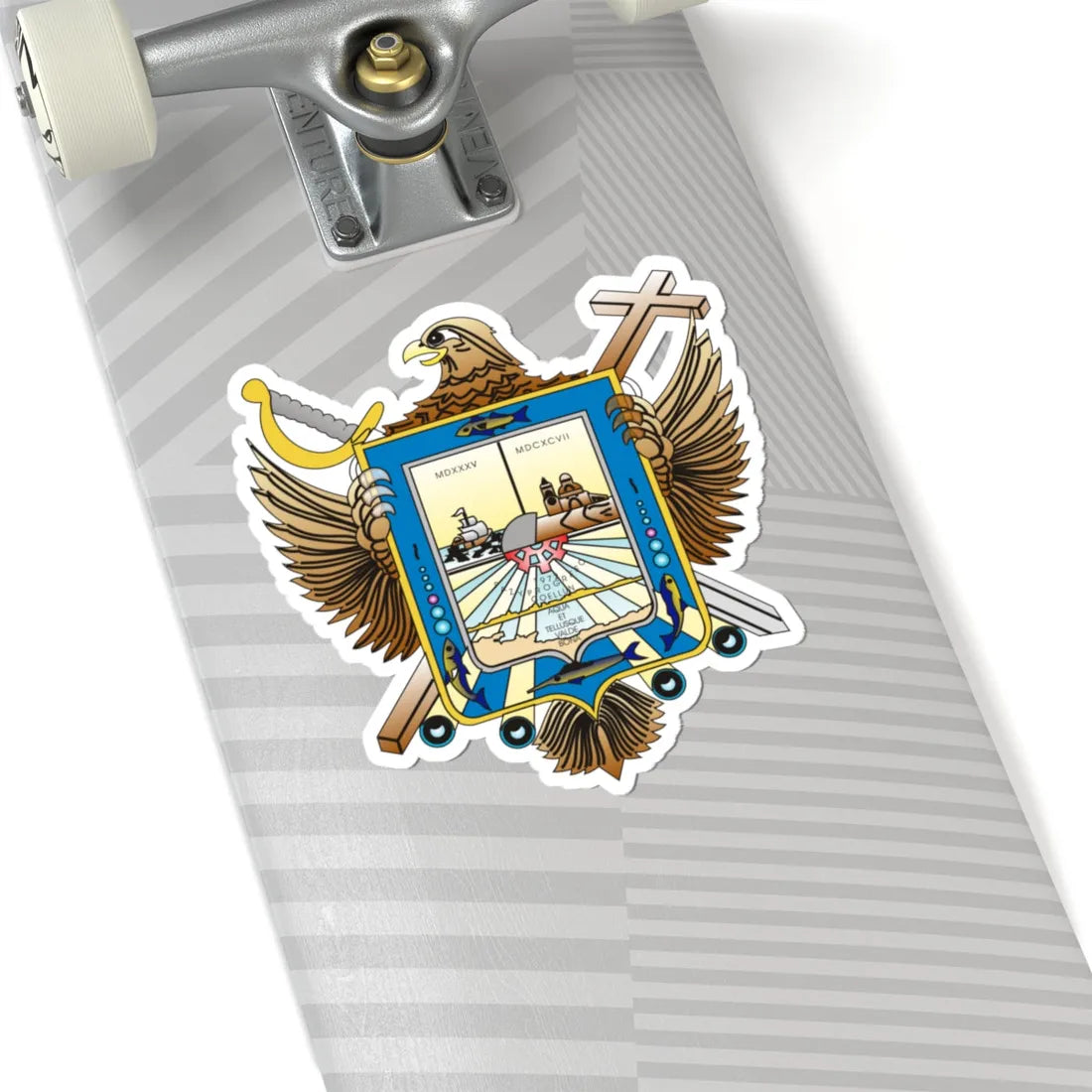 LAPAZBCSESCUDO (Mexico) (Coat of Arms) STICKER Vinyl Kiss-Cut Decal - The Sticker Space