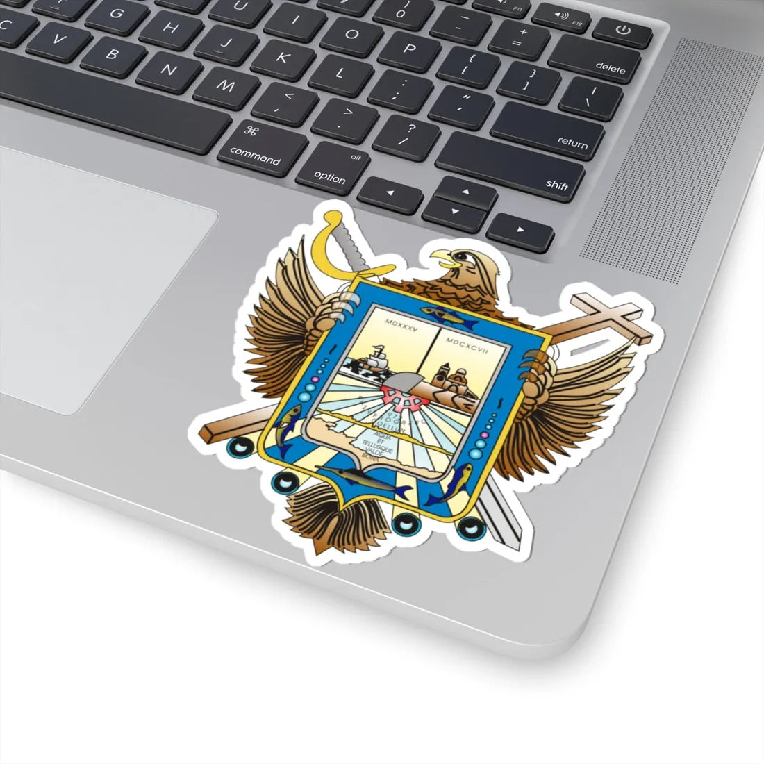 LAPAZBCSESCUDO (Mexico) (Coat of Arms) STICKER Vinyl Kiss-Cut Decal - The Sticker Space