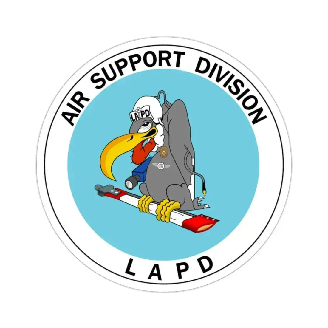 LAPD Air Support Division STICKER Vinyl Die-Cut Decal 2 Inch - The Sticker Space